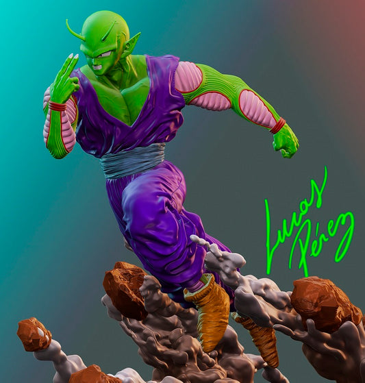 Piccolo Dragon Ball STL File – Namekian Warrior Anime 3D Print Model