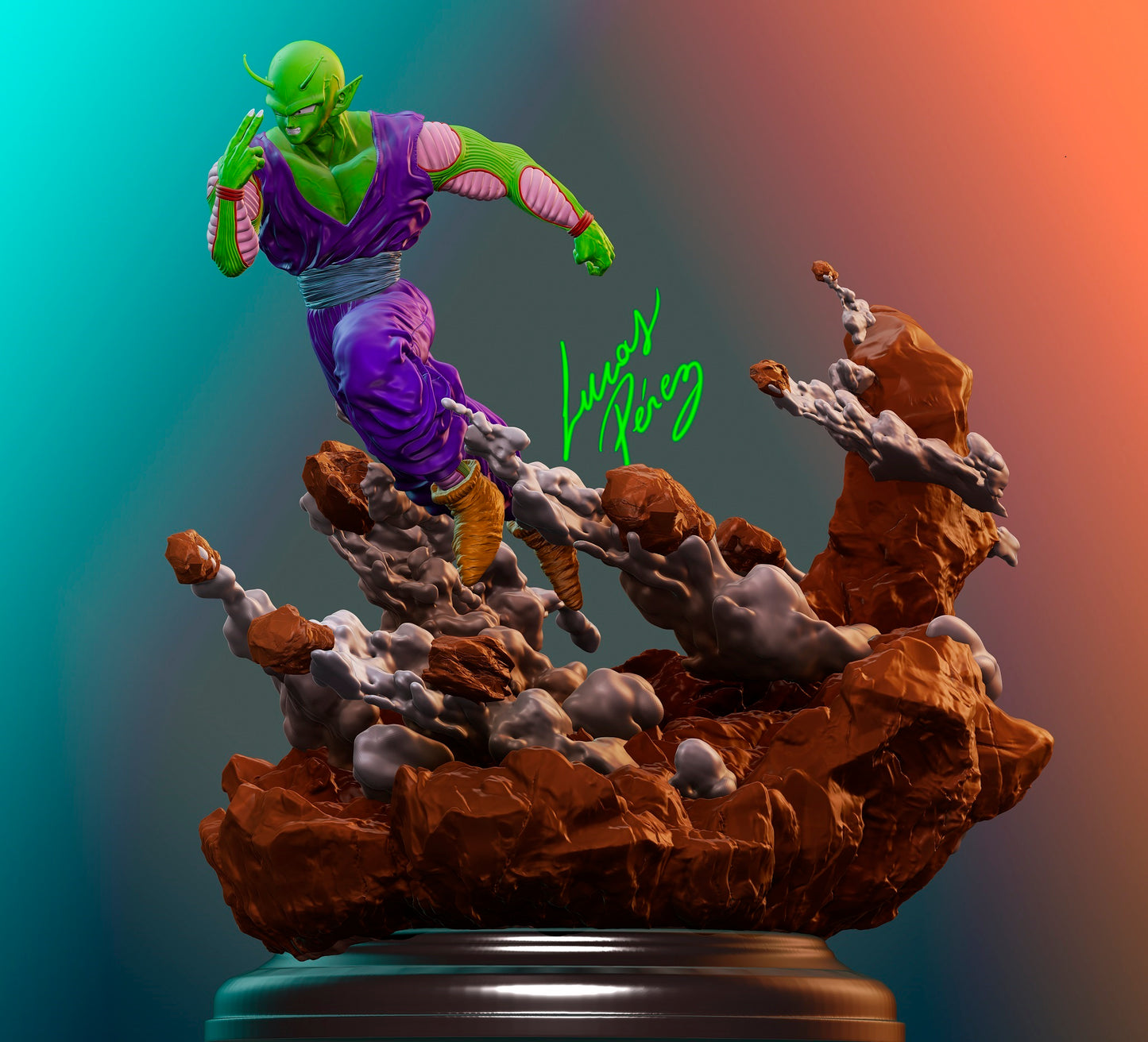 Piccolo Dragon Ball STL File – Namekian Warrior Anime 3D Print Model