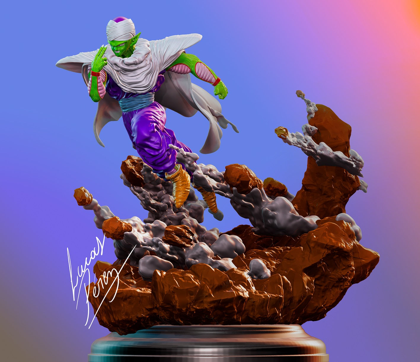 Piccolo Dragon Ball STL File – Namekian Warrior Anime 3D Print Model