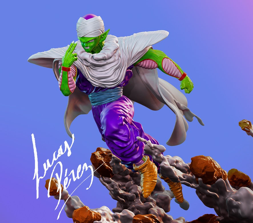 Piccolo Dragon Ball STL File – Namekian Warrior Anime 3D Print Model