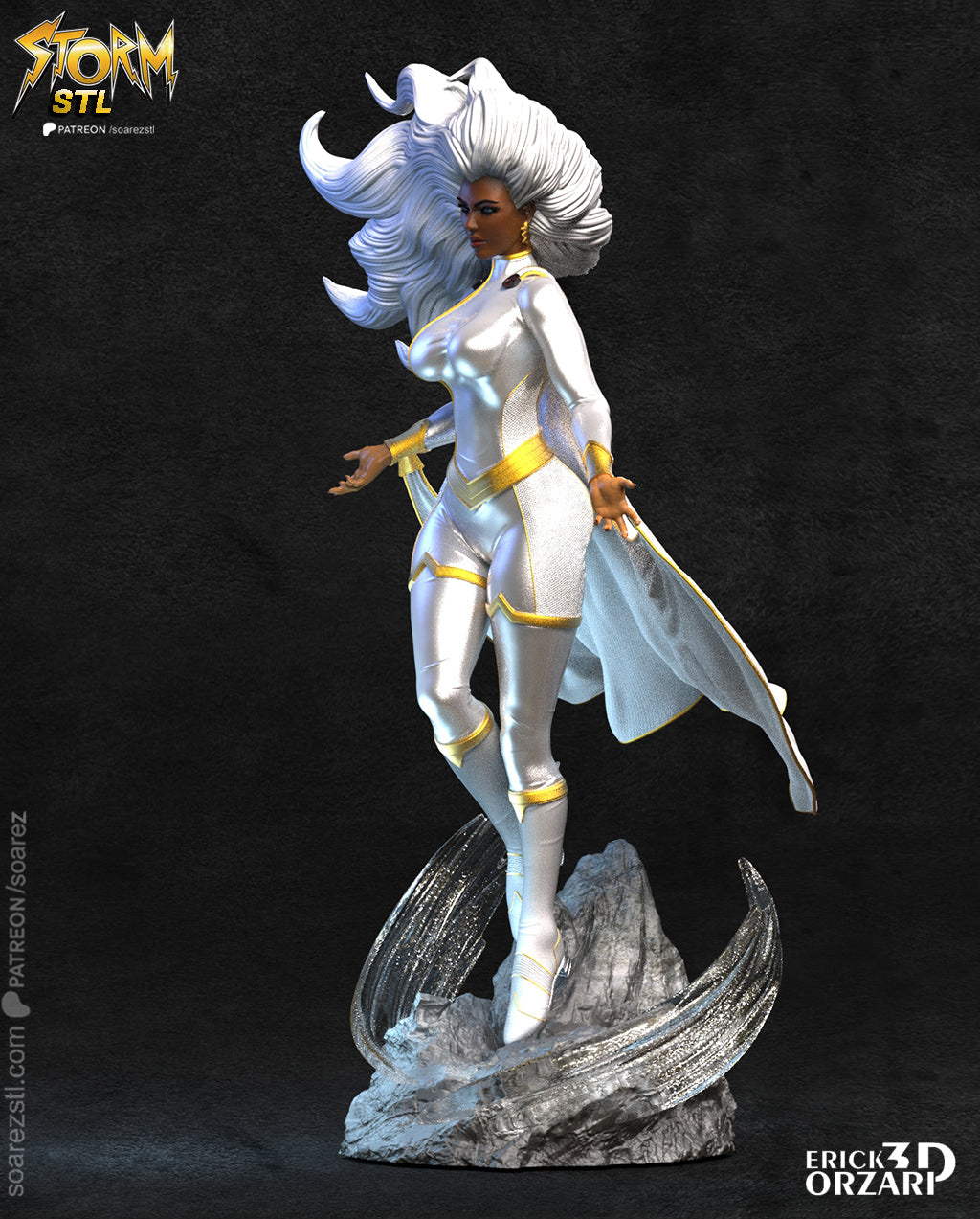 Storm X-Men STL File – Weather Mutant Heroine 3D Print Model
