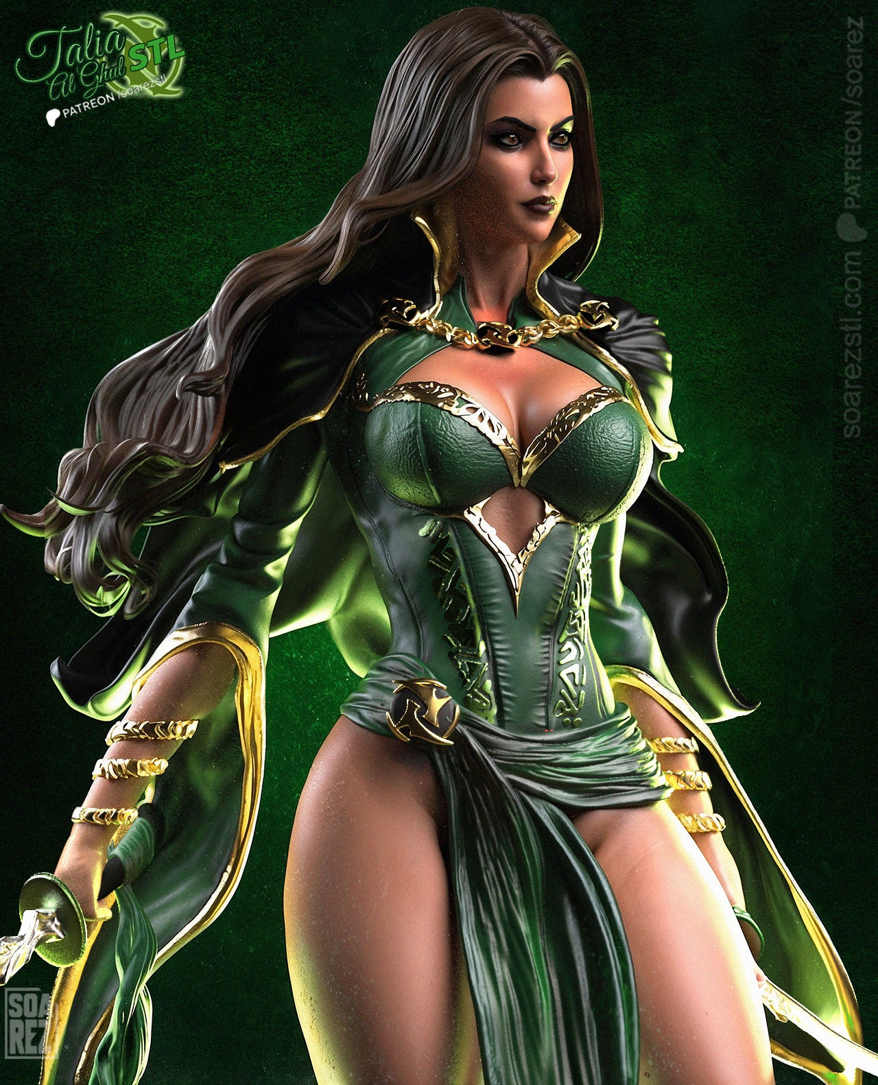 Talia Al Ghul DC Comics STL File – Assassin Heiress 3D Print Model