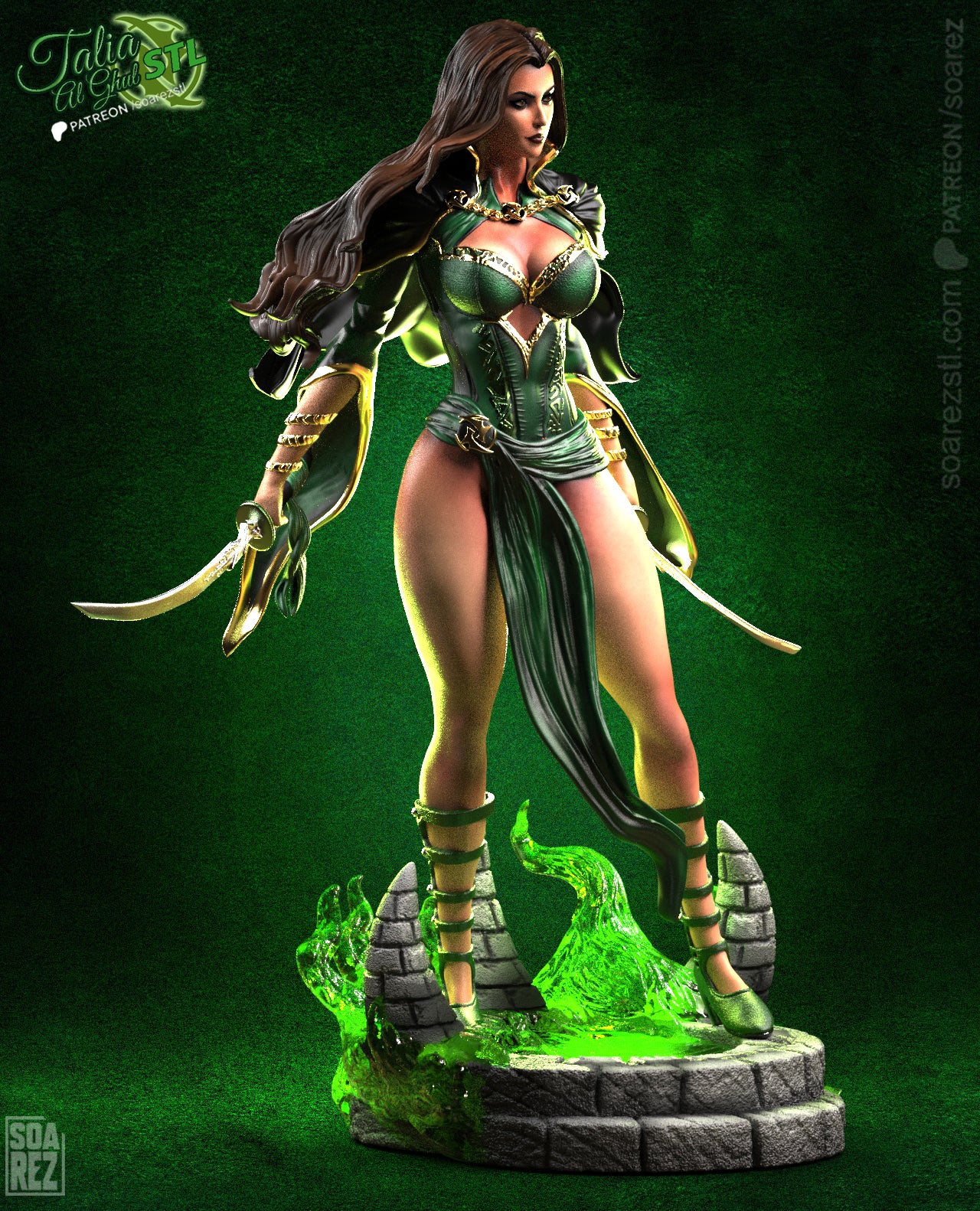 Talia Al Ghul DC Comics STL File – Assassin Heiress 3D Print Model