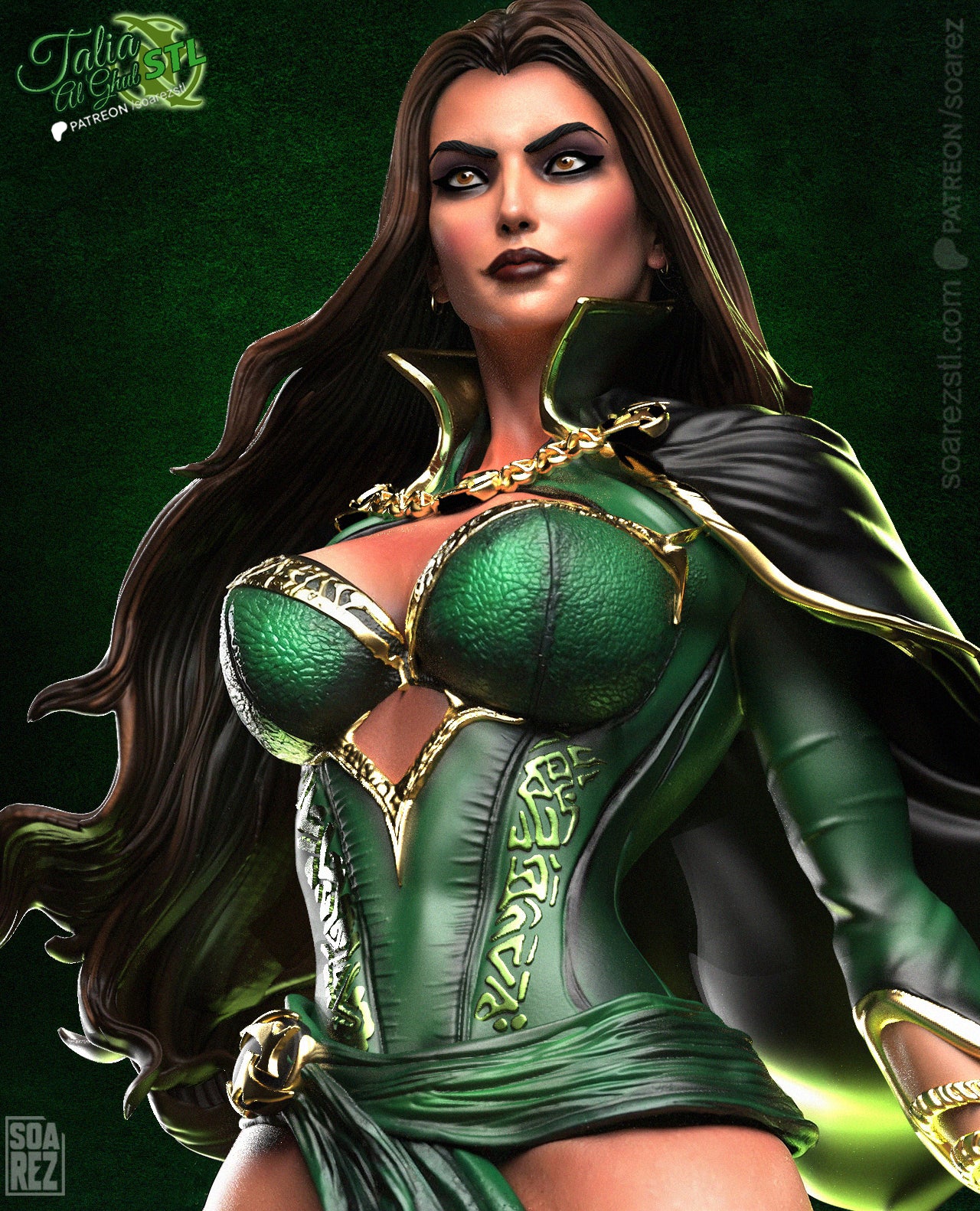 Talia Al Ghul DC Comics STL File – Assassin Heiress 3D Print Model