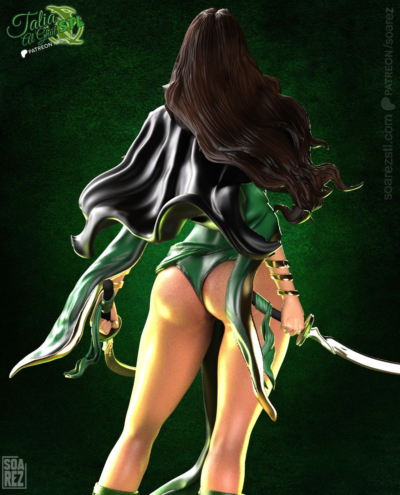 Talia Al Ghul DC Comics STL File – Assassin Heiress 3D Print Model