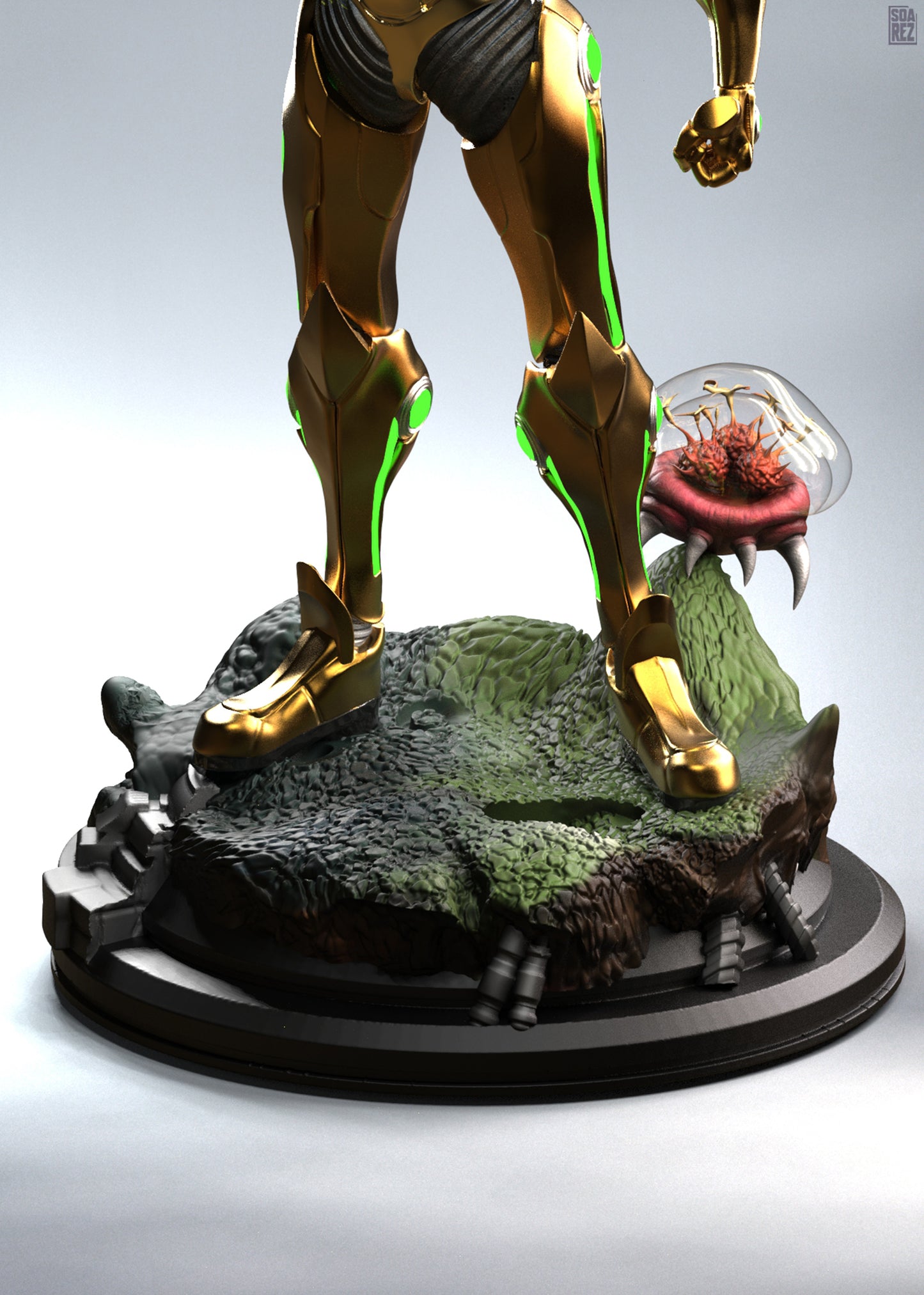 Samus Aran Metroid STL File – Sci-Fi Bounty Hunter 3D Print Model