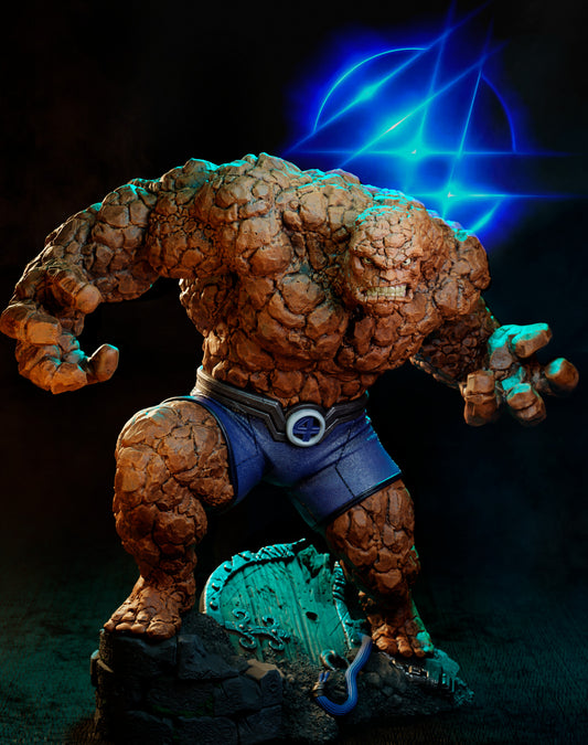 The Thing Fantastic Four STL File – Rock Superhero 3D Print Model