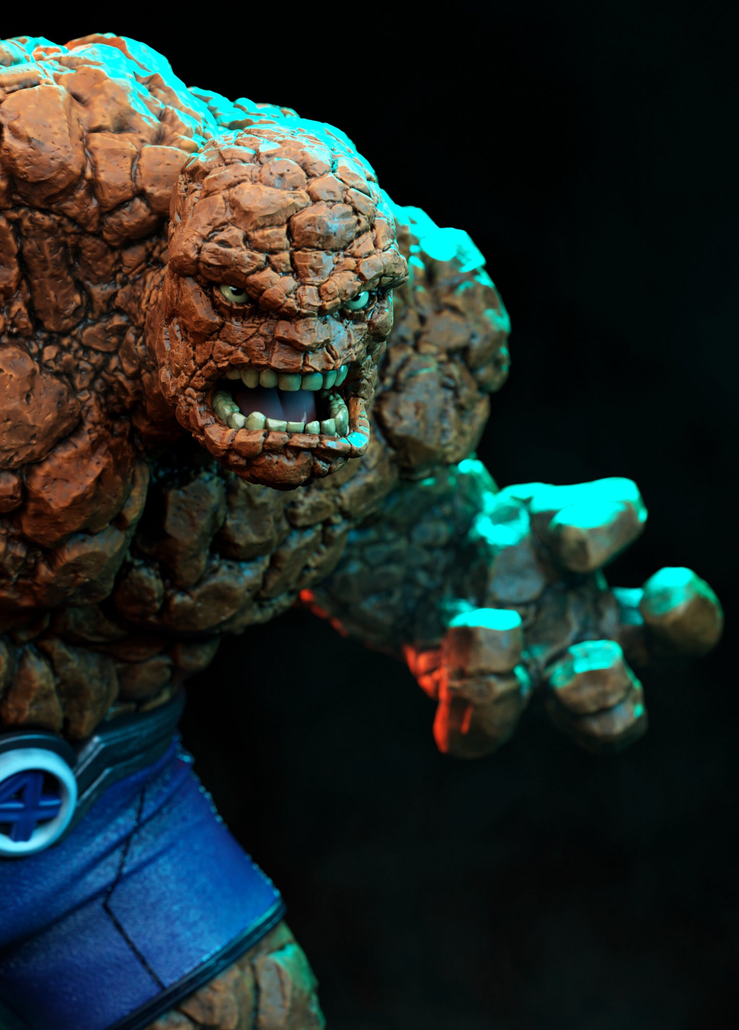 The Thing Fantastic Four STL File – Rock Superhero 3D Print Model