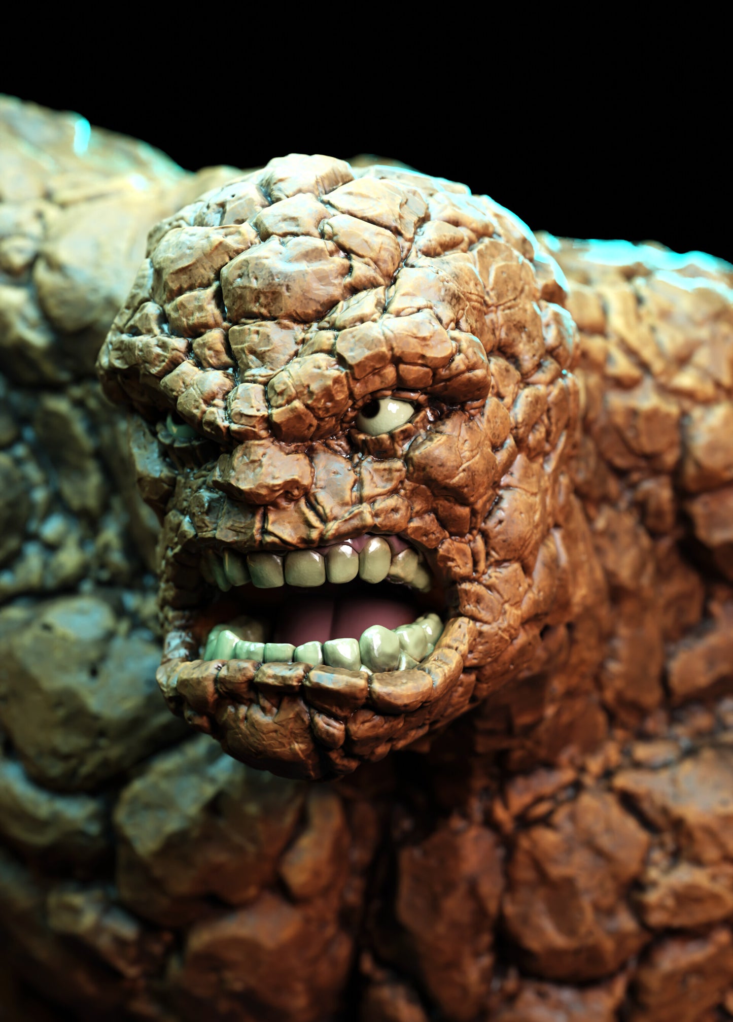 The Thing Fantastic Four STL File – Rock Superhero 3D Print Model