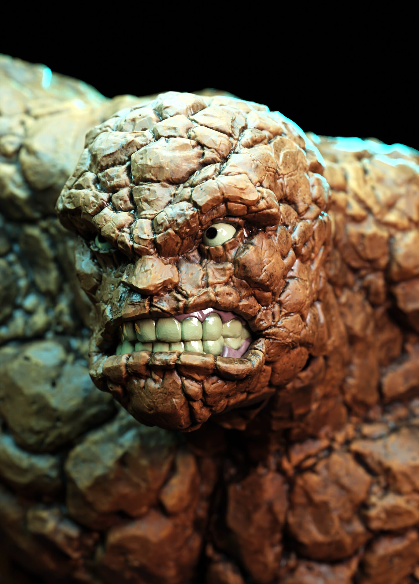 The Thing Fantastic Four STL File – Rock Superhero 3D Print Model